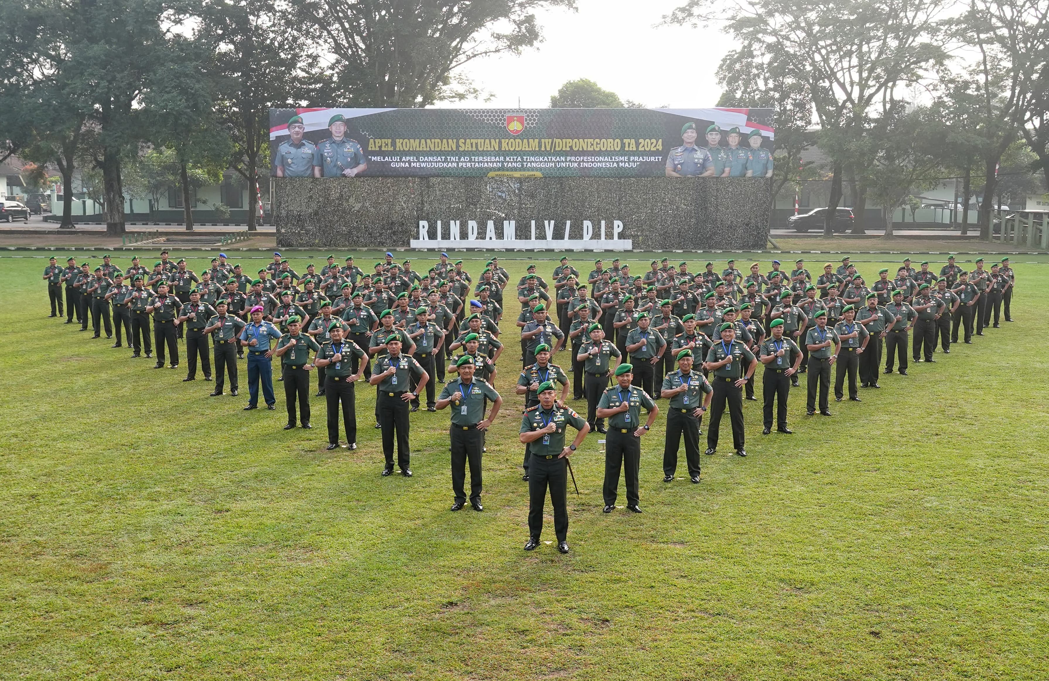 Danrem 073/Mkt Ikuti Apel Dansat Tingkat Kodam IV/Diponegoro